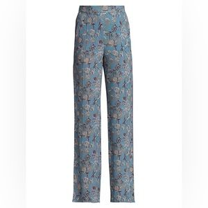 VERONICA BEARD
Grigora Floral Print Linen Trousers